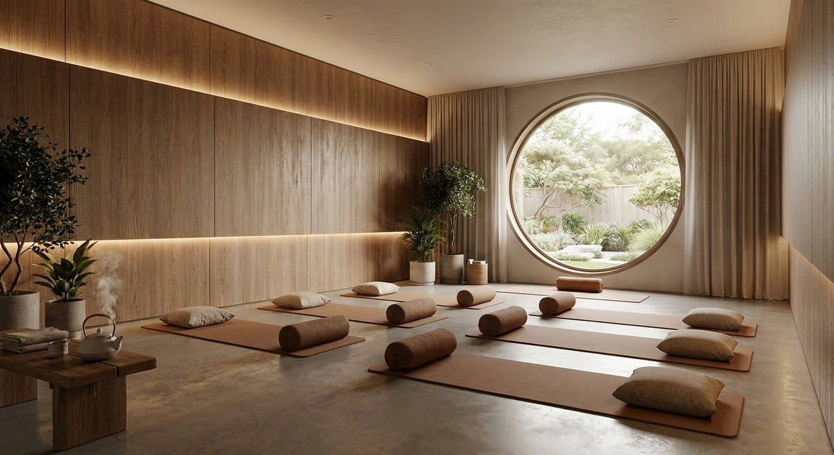 Wandpanelen voor een yogastudio of meditatieruimte
