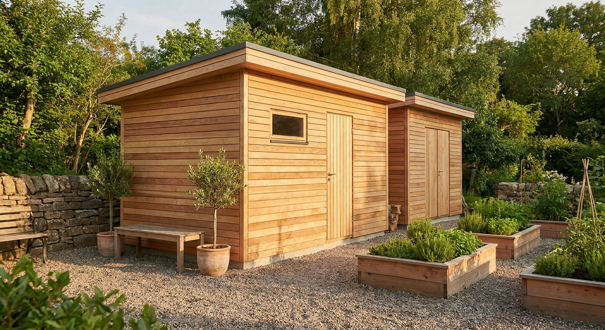 Gevelpanelen berk voor tuinschuur en bijgebouw