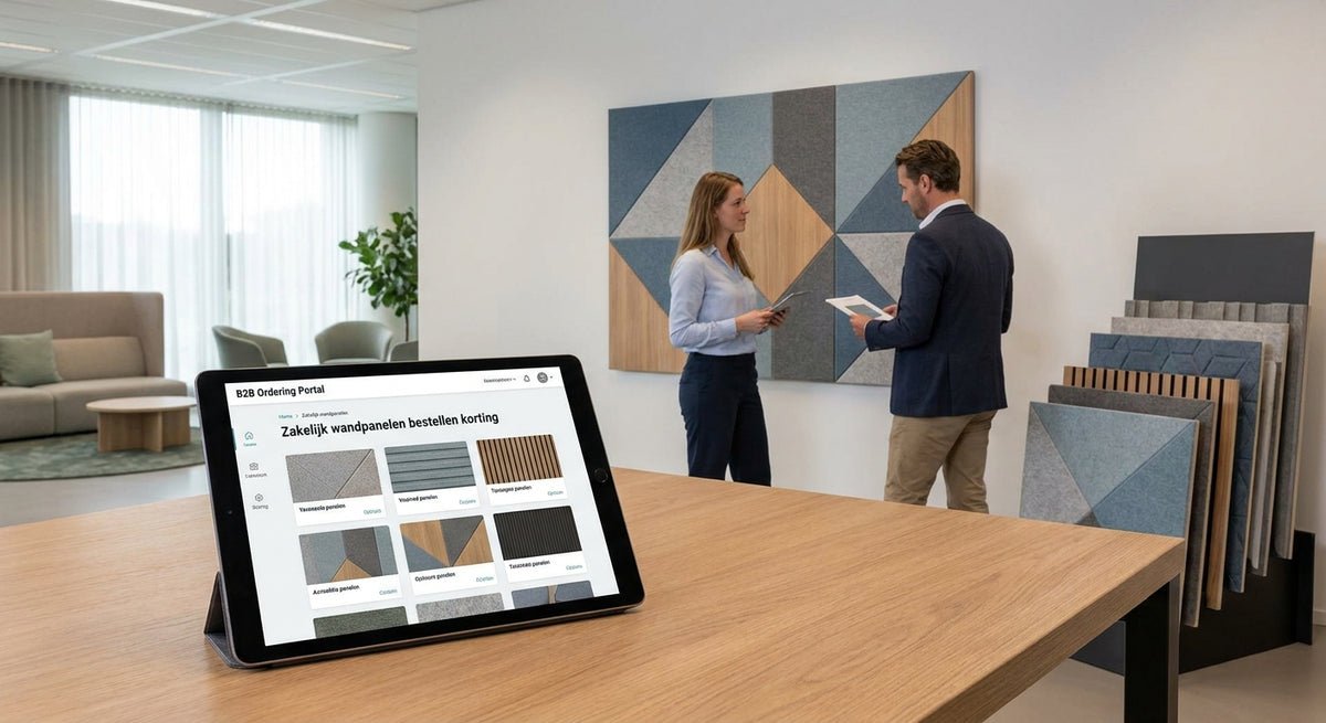 Zakelijk bestellen van wandpanelen: opties en korting