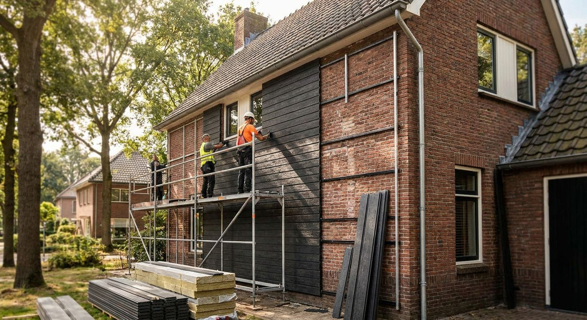 Gevelbekleding voor renovatie bestaand huis