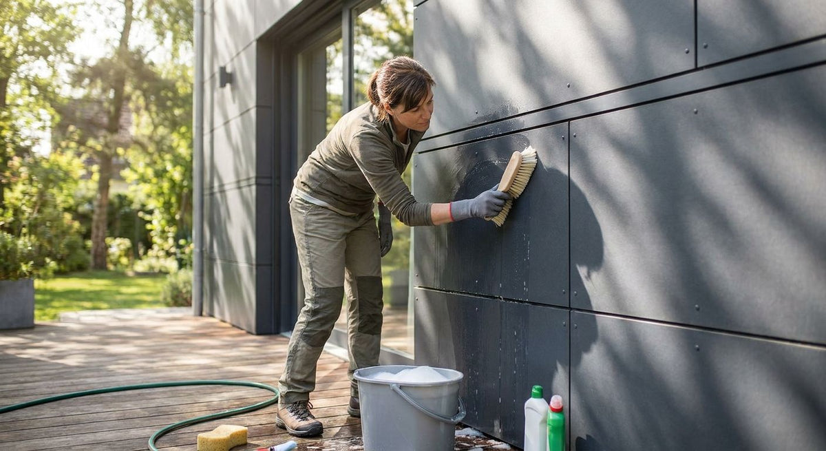 Hoe reinig je composiet panelen buiten