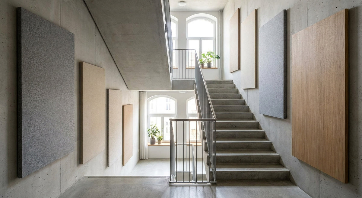 Beste akoestische panelen voor een trappenhuis in een flatgebouw