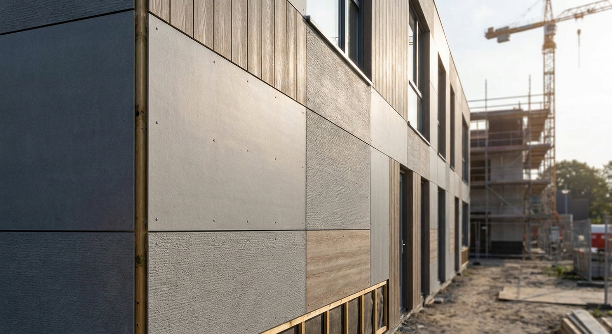 Vezelcement gevelplaten voor nieuwbouwprojecten