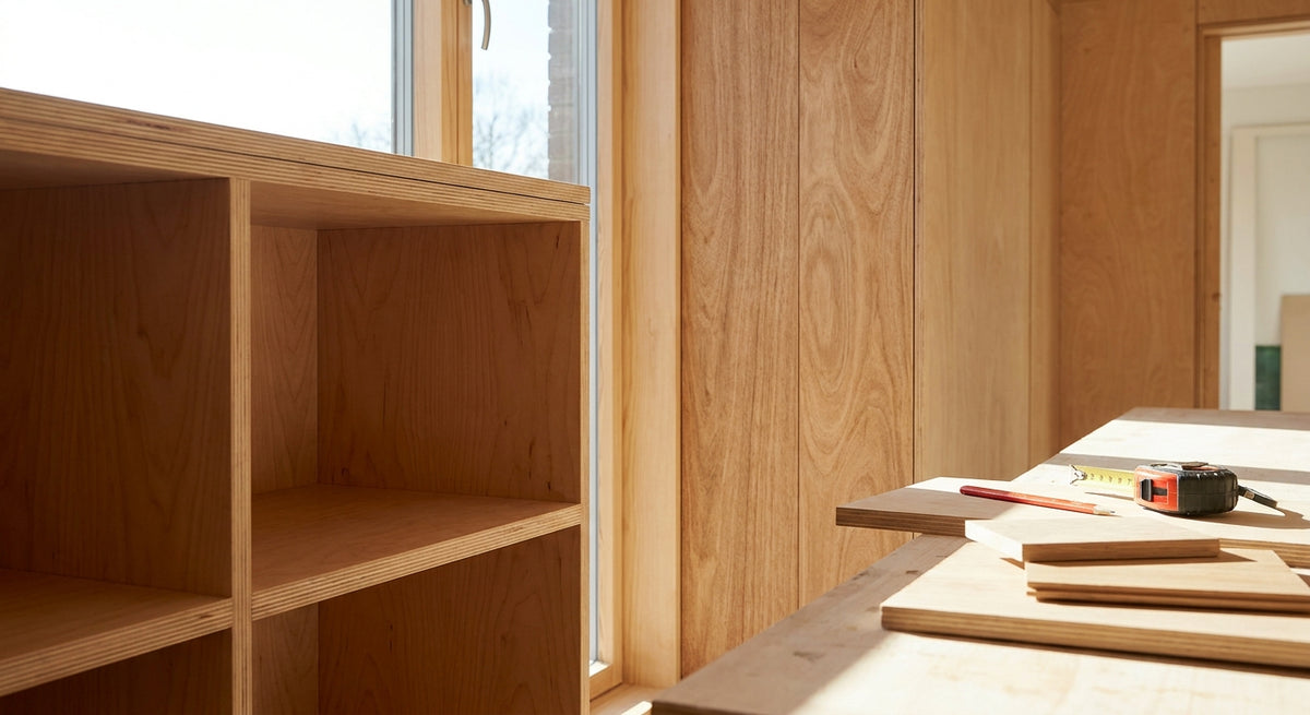 Multiplex platen voor wandbekleding en meubelbouw