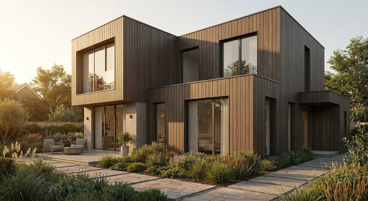 Wandpanelen voor een vrijstaande woning: buitenkant
