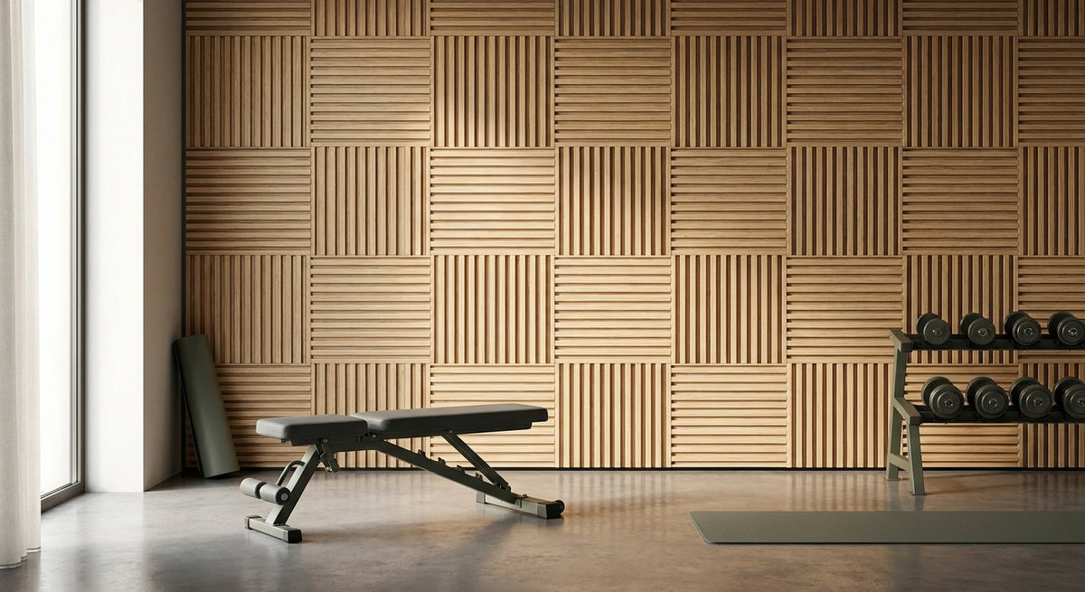 Wandpanelen voor een fitnessruimte thuis