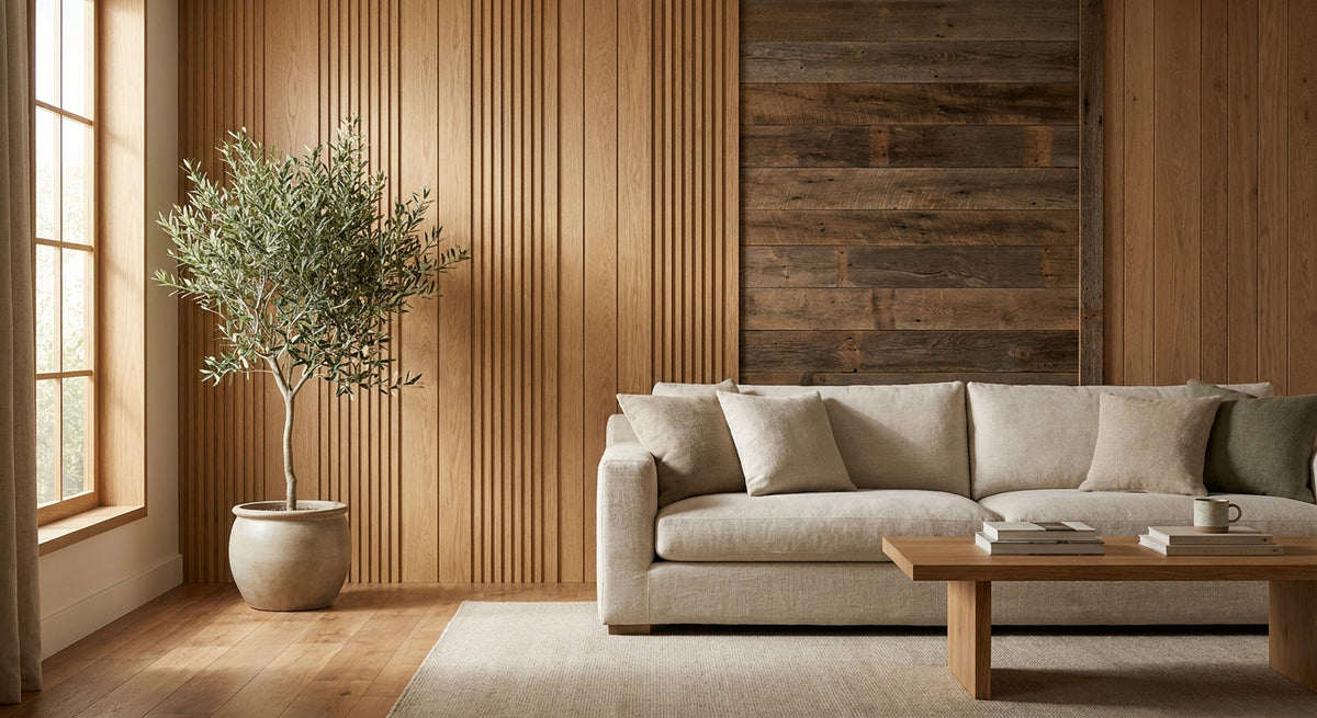 Houten wandpanelen voor de woonkamer: welk type past