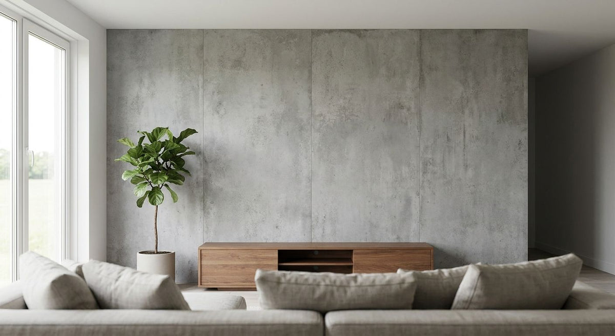 Betonlook wandpanelen voor een strak interieur