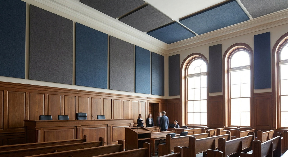 Beste akoestische panelen voor een gerechtszaal of overheidsgebouw