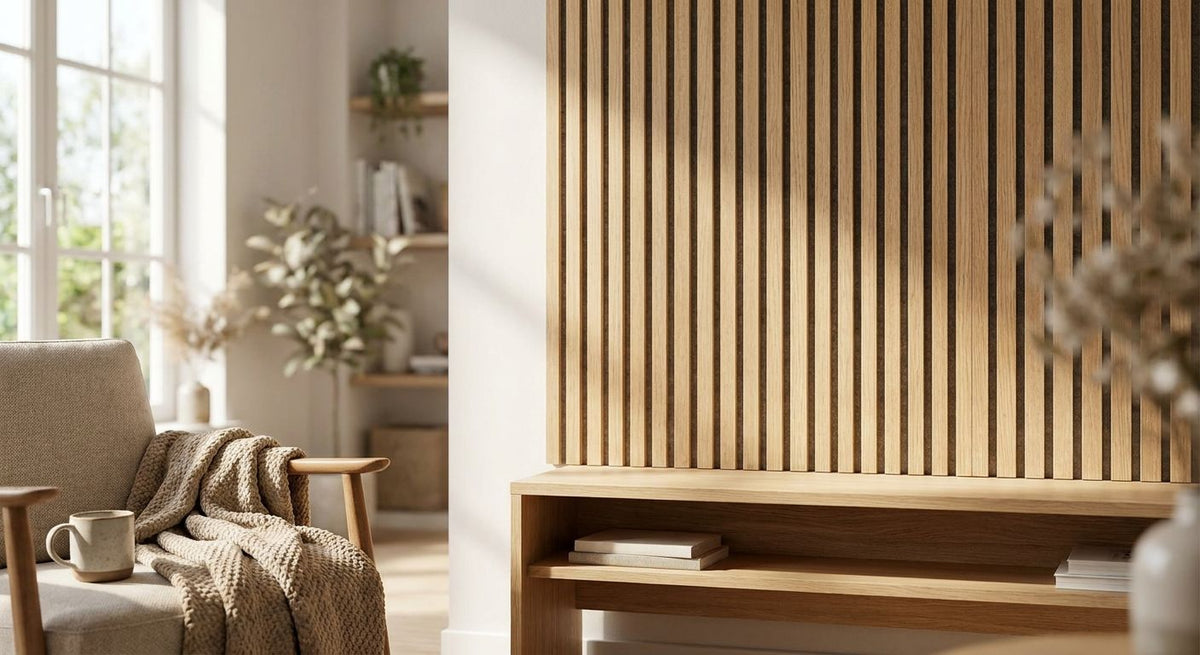 Akupanel naturel eiken: warmte en uitstraling