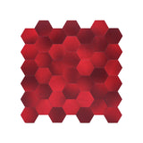 Zelfklevend Mozaïekpaneel | Hexagon Rood | 28,8×29,2 cm | Metaal