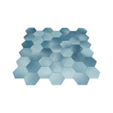 Zelfklevend Mozaïekpaneel | Hexagon Blauw | 28,8×29,2 cm | Metaal