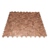 Zelfklevende Mozaïektegels Metaal | Driepas 3D Koper | 30,5×29,6 cm | Keuken, Bad & WC