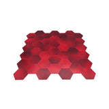 Zelfklevend Mozaïekpaneel | Hexagon Rood | 28,8×29,2 cm | Metaal