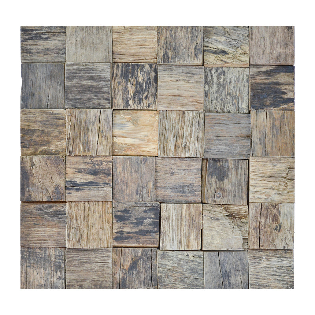 3D Houten Wandpaneel, Marine Shipwood | 30×30 cm