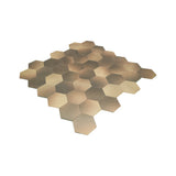 Zelfklevende Mozaïektegels Metaal | Hexagon Goud | 28,8×29,2 cm | Keuken, Bad & WC