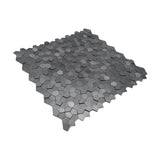 Zelfklevende Mozaïektegels Metaal | Pentagon 3D Antraciet | 28,2×28,2 cm | Keuken, Bad & WC