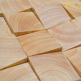 Houten Mozaïekpaneel | Rubberwood | 30×30 cm | Hout | Tegel