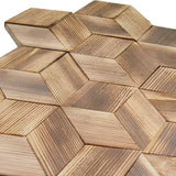Houten Mozaïekpaneel | Fresh Pine | 30×35 cm | Hout | Tegel