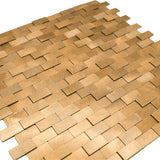 Steenstrip 3D Goud - productfoto glans 4