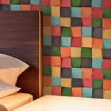 Houten Mozaïekpaneel | Dark Pine | 30×30 cm | Hout | Tegel