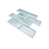 Zelfklevende Mozaïektegels Metaal | Subway 3D Blauw | 30,5×30,5 cm | Keuken, Bad & WC