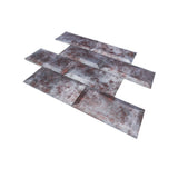 Zelfklevende Mozaïektegels Metaal | Subway 3D Grijs | 30,5×30,5 cm | Keuken, Bad & WC