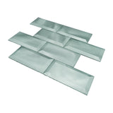 Zelfklevende Mozaïektegels Metaal | Subway 3D Pastelgroen | 30,5×30,5 cm | Keuken, Bad & WC