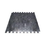 Zelfklevende Mozaïektegels Metaal | Steenstrip 3D Antraciet | 30×29,8 cm | Keuken, Bad & WC