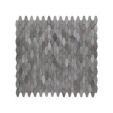 Zelfklevend Mozaïekpaneel | Picket 3D Grijs | 31×30 cm | Metaal