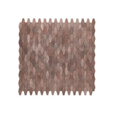 Zelfklevend Mozaïekpaneel | Picket 3D Donkerkoper | 31×30 cm | Metaal