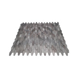 Zelfklevend Mozaïekpaneel | Picket 3D Grijs | 31×30 cm | Metaal