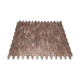 Zelfklevend Mozaïekpaneel | Picket 3D Donkerkoper | 31×30 cm | Metaal