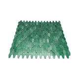 Zelfklevende Mozaïektegels Metaal | Picket 3D Donkergroen | 31×30 cm | Keuken, Bad & WC