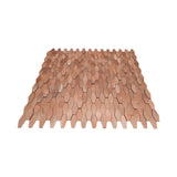 Zelfklevend Mozaïekpaneel | Picket 3D Zalm | 31×30 cm | Metaal