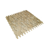 Zelfklevende Mozaïektegels Metaal | Picket 3D Goud | 31×30 cm | Keuken, Bad & WC