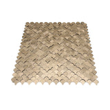Zelfklevende Mozaïektegels Metaal | Visschub Goud | 28,8×29,8 cm | Keuken, Bad & WC