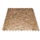 Zelfklevende Mozaïektegels Metaal | Visschub Koper | 28,8×29,8 cm | Keuken, Bad & WC