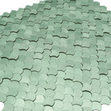 Zelfklevende Mozaïektegels Metaal | Visschub Pastelgroen | 28,8×29,8 cm | Keuken, Bad & WC