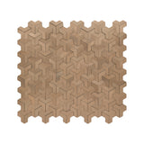 Zelfklevend Mozaïekpaneel | Trifold 3D Naturel | 30,3×28 cm | Metaal