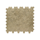Zelfklevend Mozaïekpaneel | Trifold 3D Goud | 30,3×28 cm | Metaal