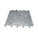 Zelfklevende Mozaïektegels Metaal | Trifold 3D Zilver | 30,3×28 cm | Keuken, Bad & WC