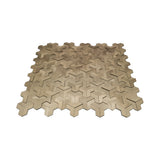 Zelfklevend Mozaïekpaneel | Trifold 3D Goud | 30,3×28 cm | Metaal