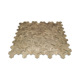 Zelfklevende Mozaïektegels Metaal | Trifold 3D Goud | 30,3×28 cm | Keuken, Bad & WC