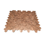 Zelfklevend Mozaïekpaneel | Trifold 3D Koper | 30,3×28 cm | Metaal