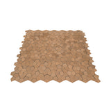 Zelfklevende Mozaïektegels Metaal | Pentagon 3D Zalm | 28,2×28,2 cm | Keuken, Bad & WC