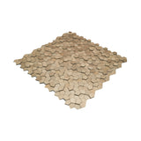 Zelfklevende Mozaïektegels Metaal | Pentagon 3D Champagne | 28,2×28,2 cm | Keuken, Bad & WC