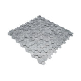 Zelfklevende Mozaïektegels Metaal | Pentagon 3D Zilver | 28,2×28,2 cm | Keuken, Bad & WC