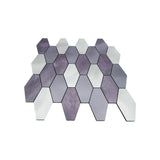 Zelfklevend Mozaïekpaneel | Picket Mauve | 30×30 cm | Metaal