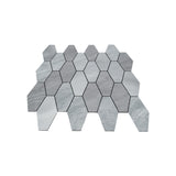 Zelfklevend Mozaïekpaneel | Picket Zilver | 30×30 cm | Metaal